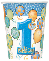 First Birthday Blue Cups