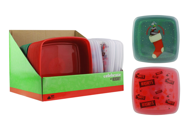 Hershey Christmas Square Container
