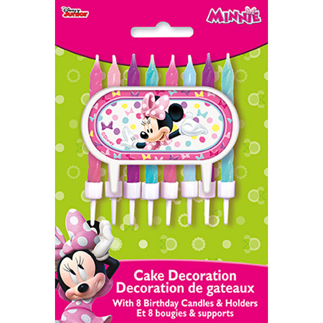 Minnie Mouse Cake Decor And Birthday Candles