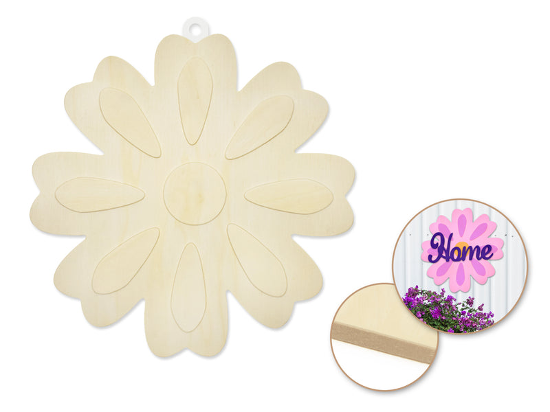 Wood Decor DIY Daisy Plaque