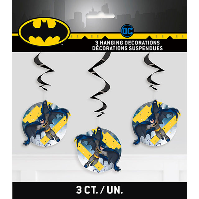 Batman Hanging Swirl Decorations