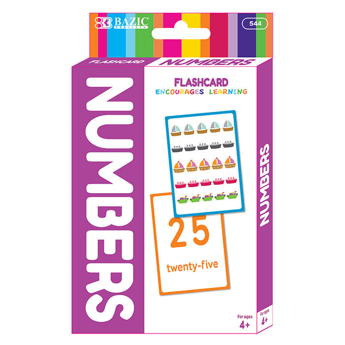 Bazic Numbers Flash Cards 36 Pack