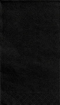 Midnight Black Guest Napkins 20 Pack