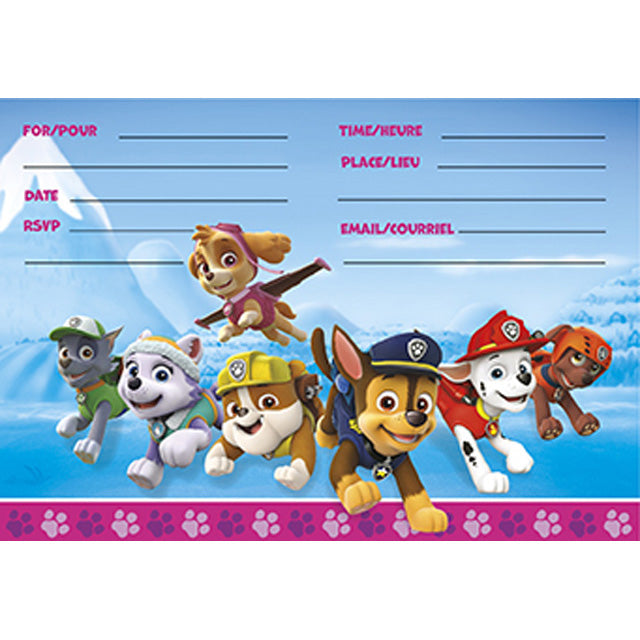 Paw Patrol Girl Invite