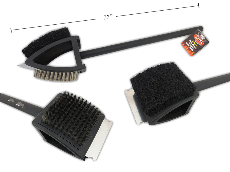 Double Head 3 In 1 Grill Brush