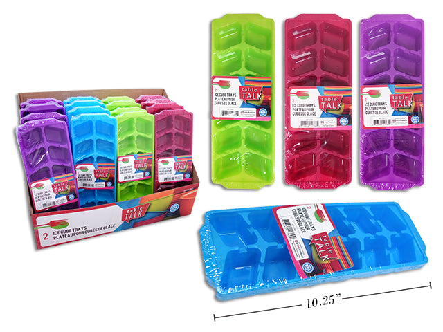 Neon Ice Cube Trays 2 Pack