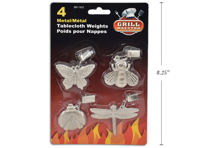 Metal Tablecloth Weights 4 Pack
