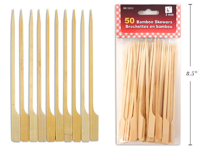 Bamboo BBQ Grilling Skewers