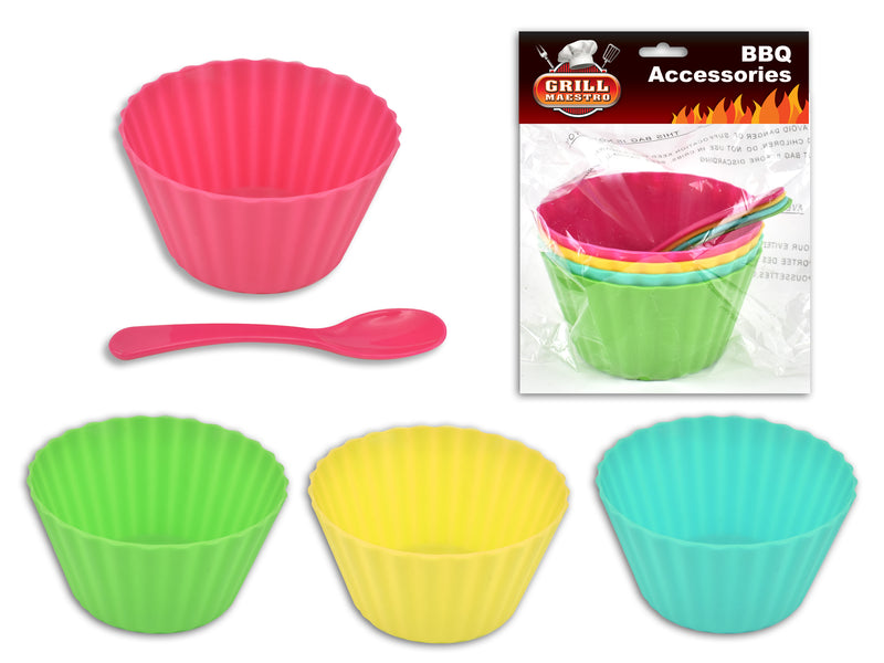 Neon Ice Cream Bowl With Spoon