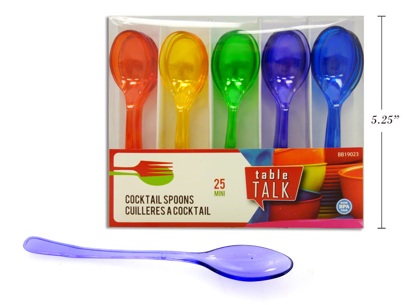 Mini Rainbow Cocktail Spoon 25 Pack