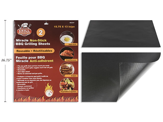 Miracle BBQ Non Stick Reusable Grilling Sheets