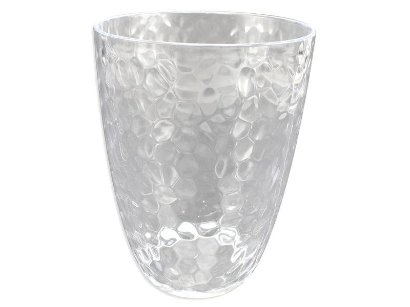 Clear Hammered Finished Tumbler Small