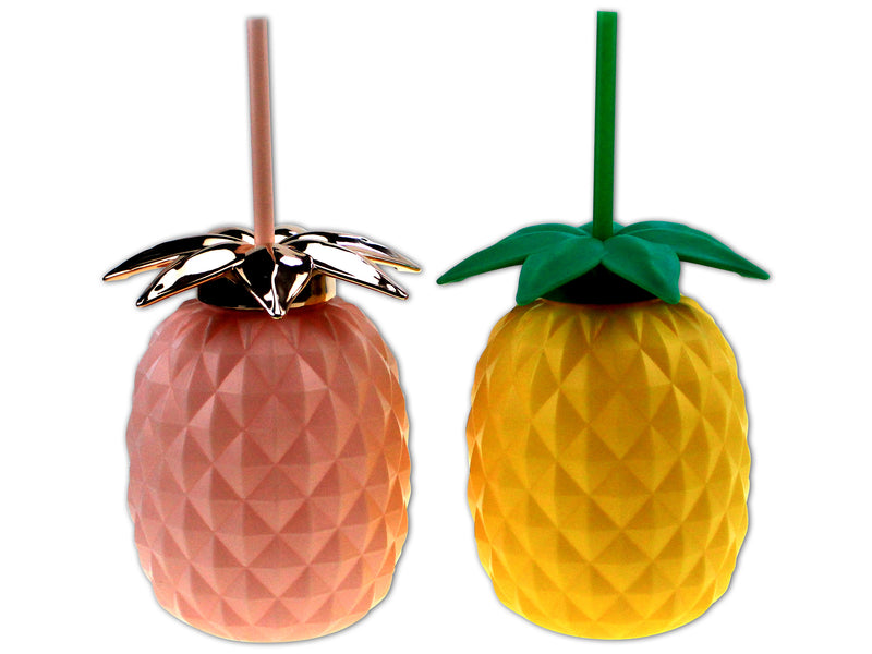 Pineapple Crazy Straw Sipper