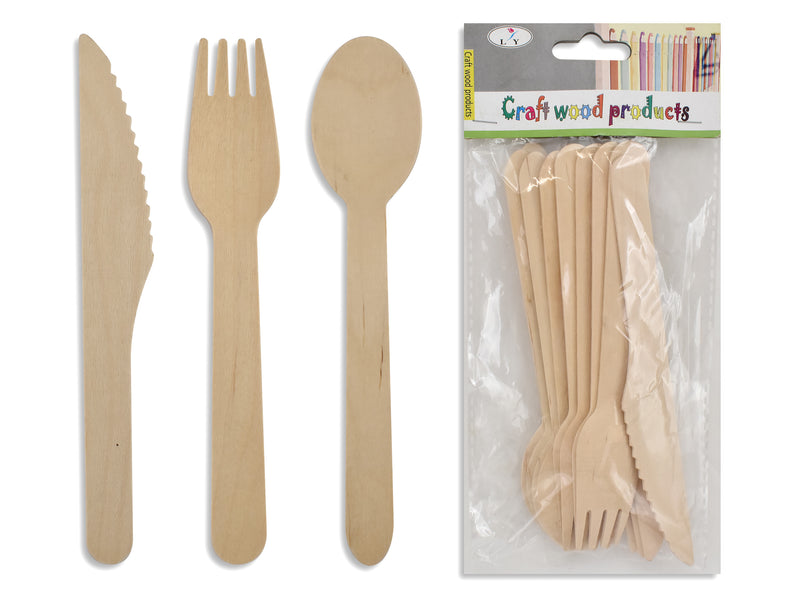 Bamboo Cutlery 12 Pack