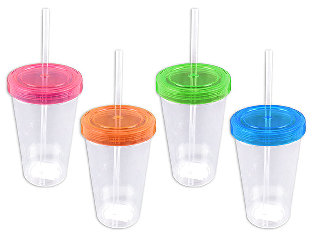 Sipper Tumbler With Colored Lid