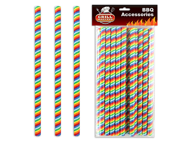 Rainbow Swirl Paper Straws
