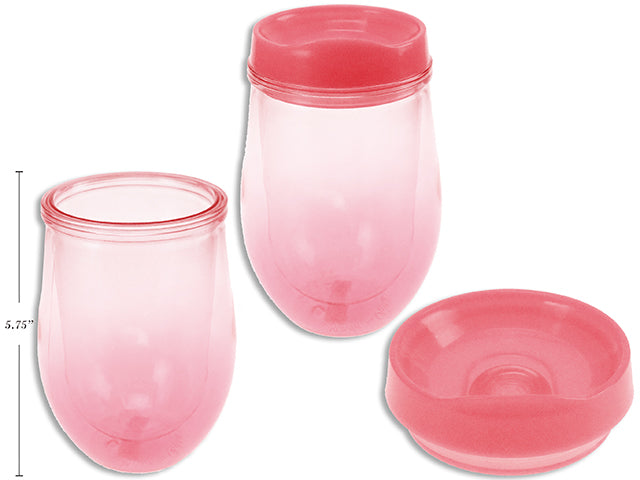 Double Wall Gradient Stemless Wine Glass