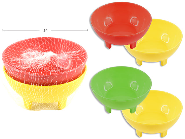 Neon Plastic Salsa Bowl