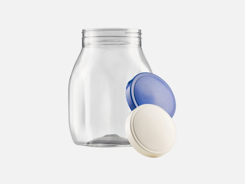 Transparent Plastic Jar Large