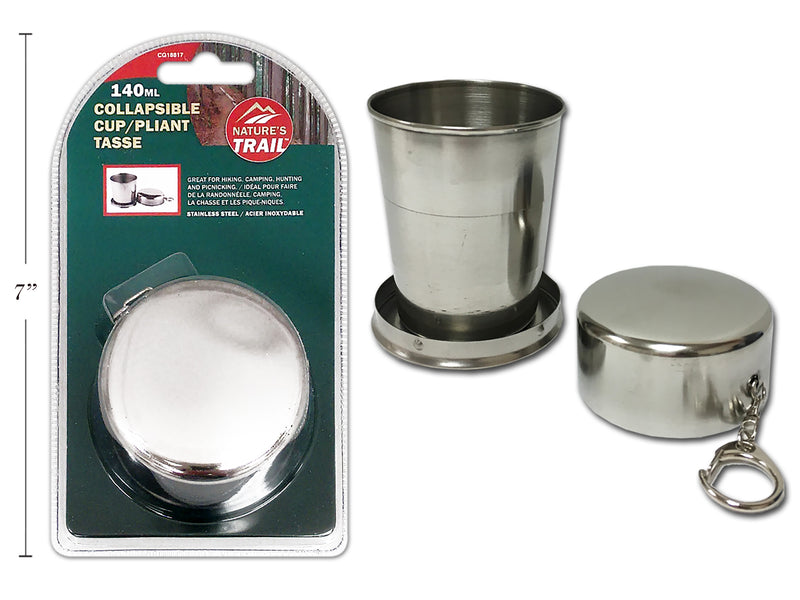 Stainless Steel Collapsible Drinking Cup