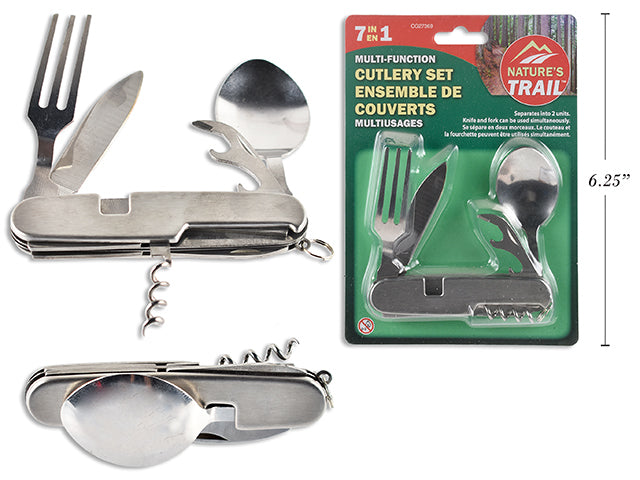 Foldable Camping Fork Spoon And Knife Set