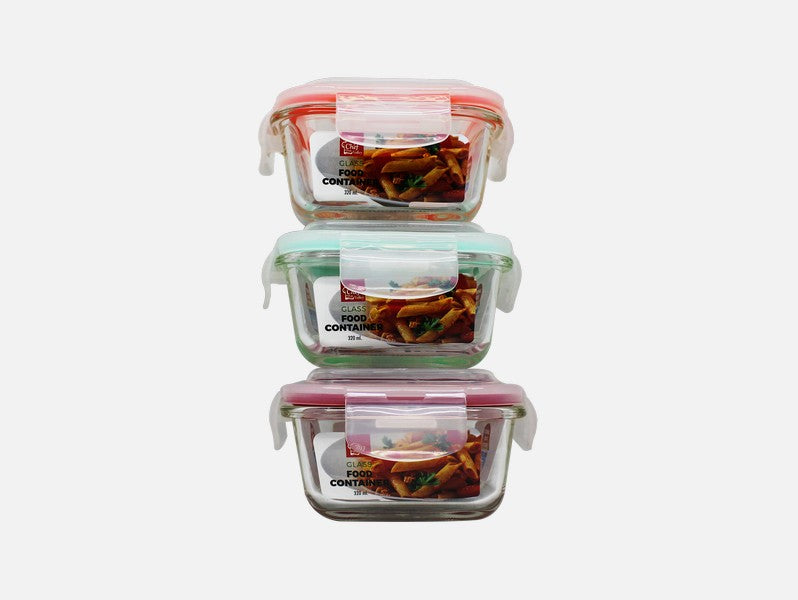 Square Glass Food Container