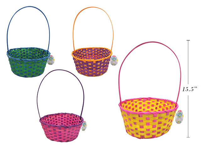 Round Large Bamboo Easter Basket