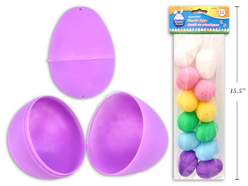 Matte Easter Filler Eggs 12 Pack