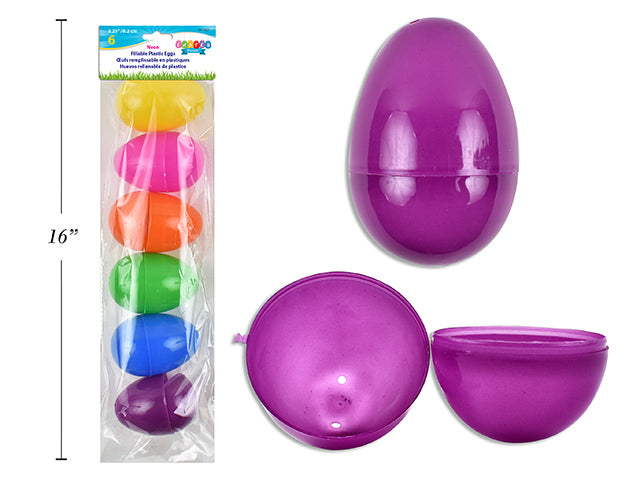 Neon Easter Filler Eggs 6 Pack