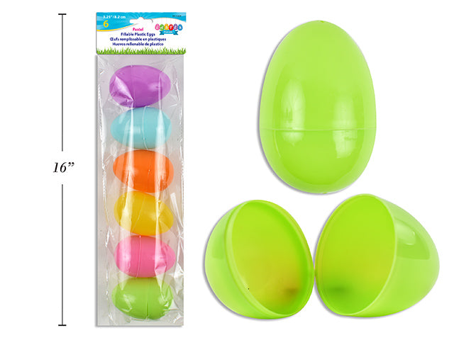 Pastel Easter Filler Eggs 6 Pack