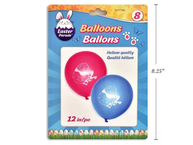 Easter Printed Balloons 8 Pack