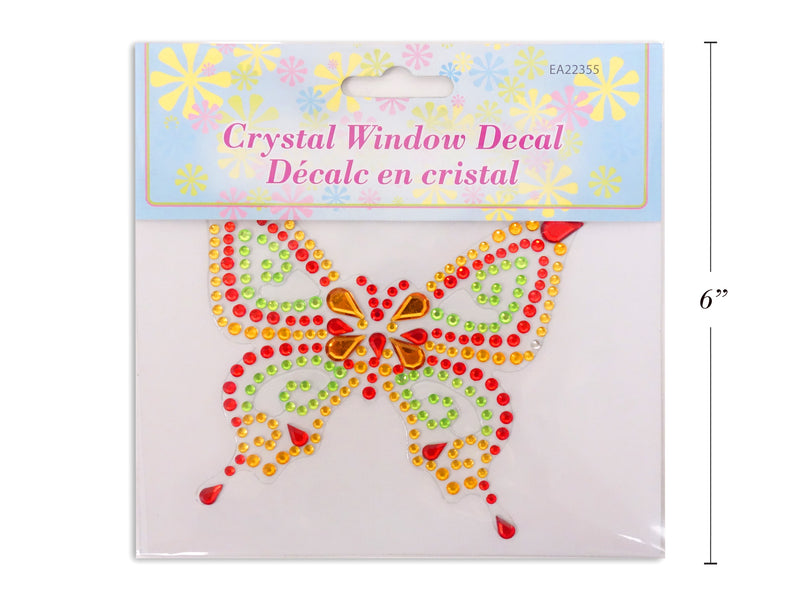 Crystal Butterfly Window Decal