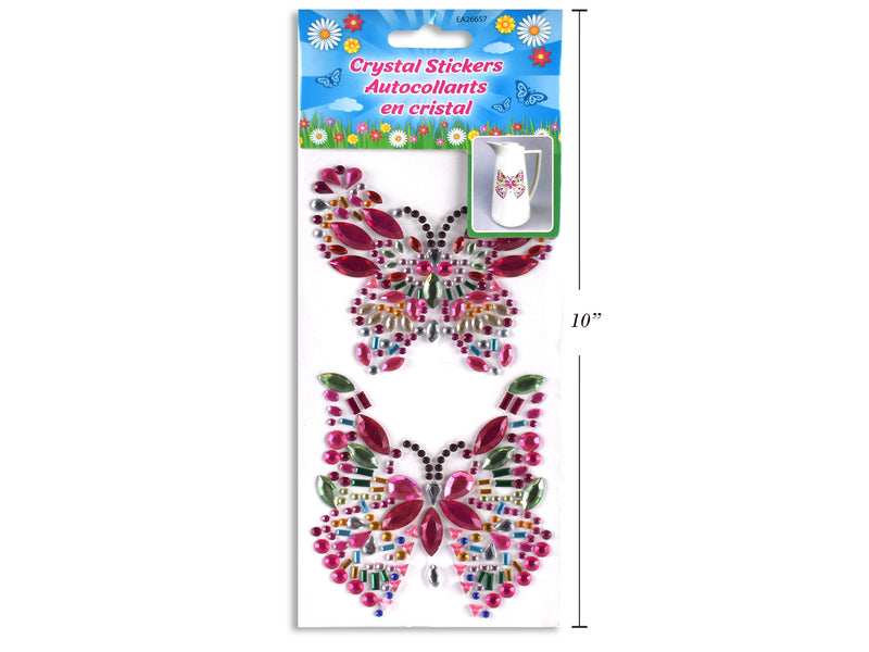 Easter Butterfly Crystal Stickers