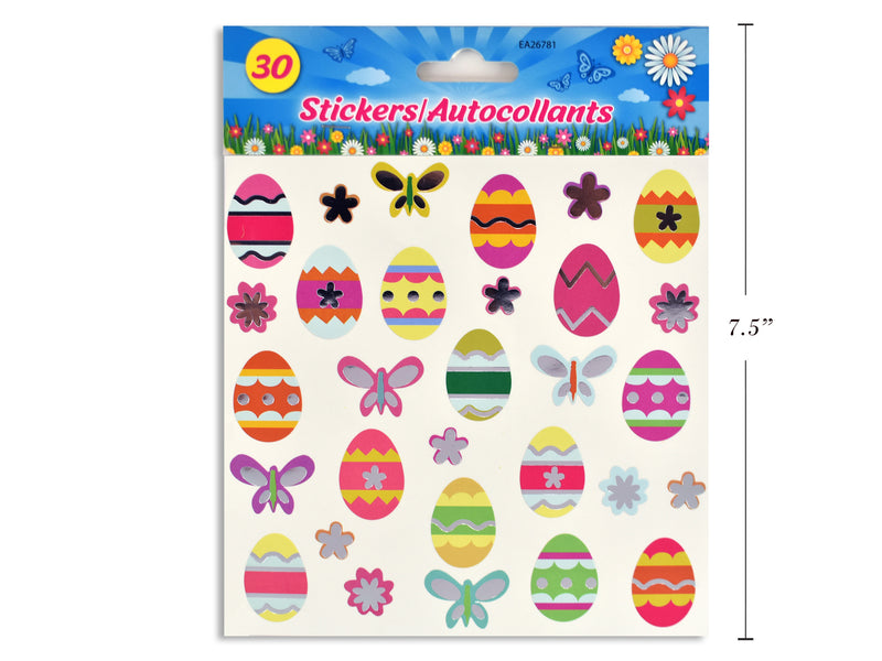 Easter Spring Silver Hot Stamp Stickers