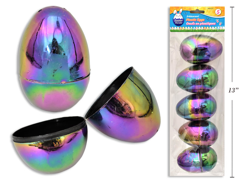Easter Galaxy Iridescent Fillable Easter Eggs 5 Pack
