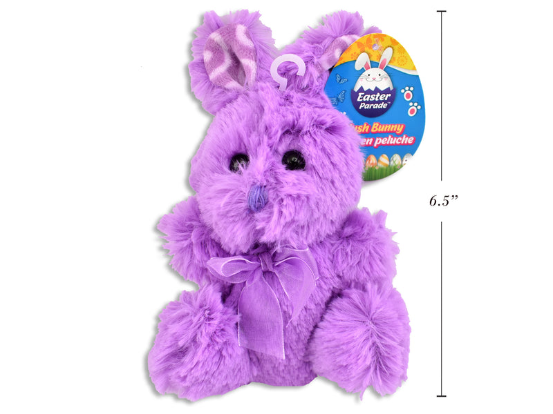 Easter Plush Sitting Bunny With Gingham Ears