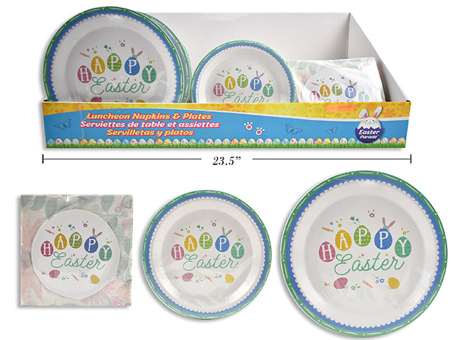 Easter Round Tableware Plates Large