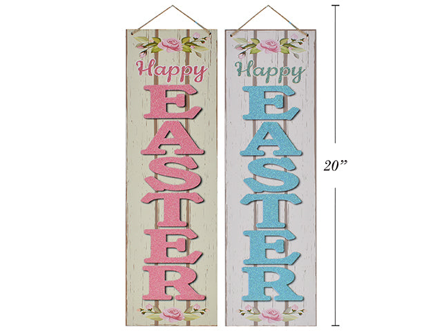 Easter Glitter Plaque With Jute Hanger