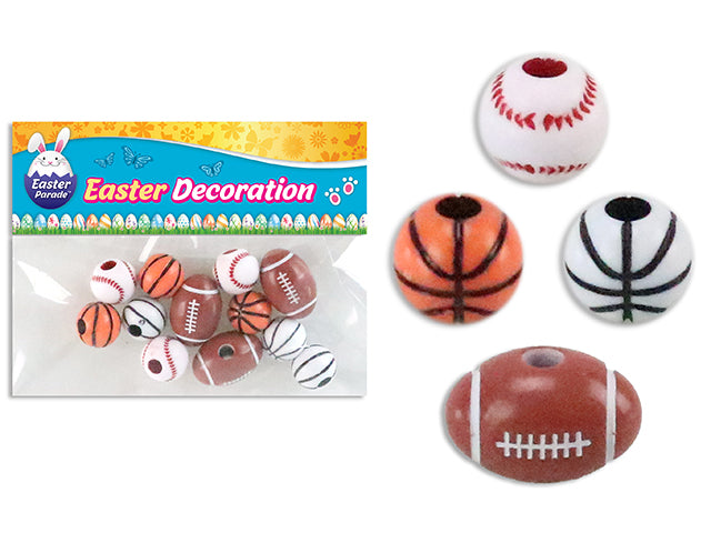 Easter Sports Printed Beads