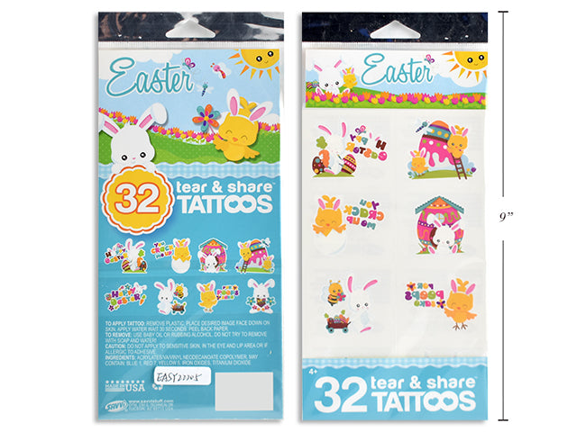 Easter Tear And Share Tattoos