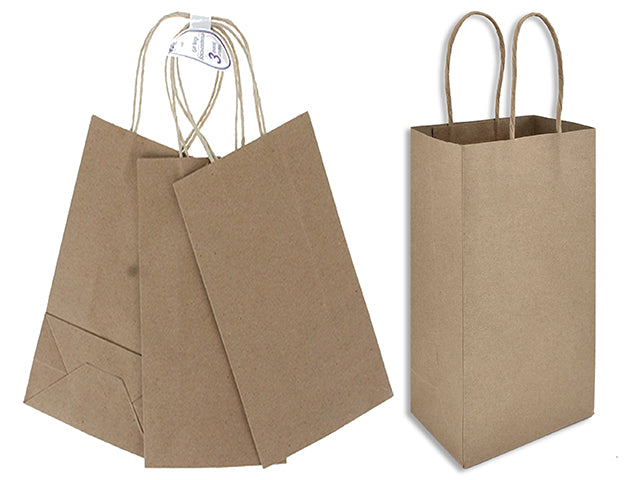 Kraft Tote Bag With Twisted Kraft Paper Handles