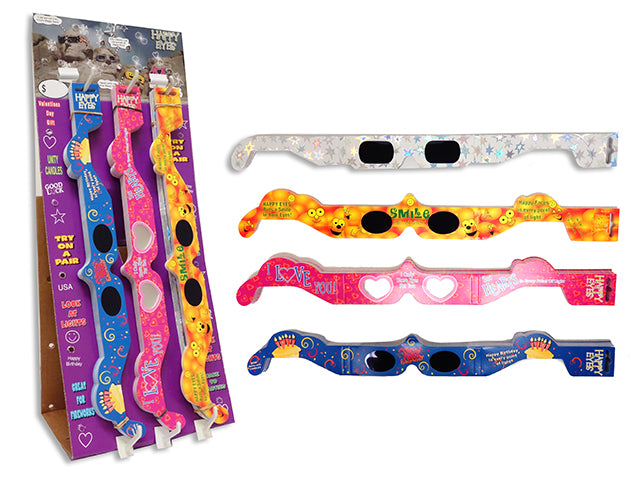 Happy Eyes 3D Optic Glasses 100 Pack