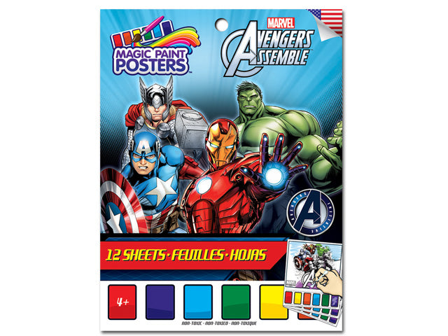 Small Avengers Paint Poster Book