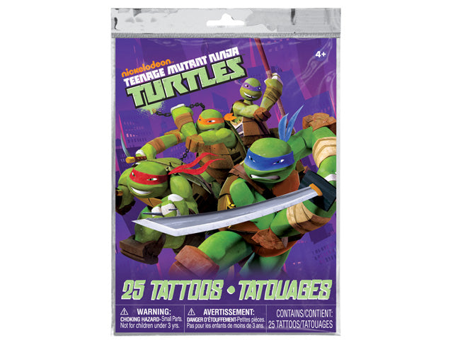 Teenage Mutant Ninja Turtles Tattoos 25 Pack