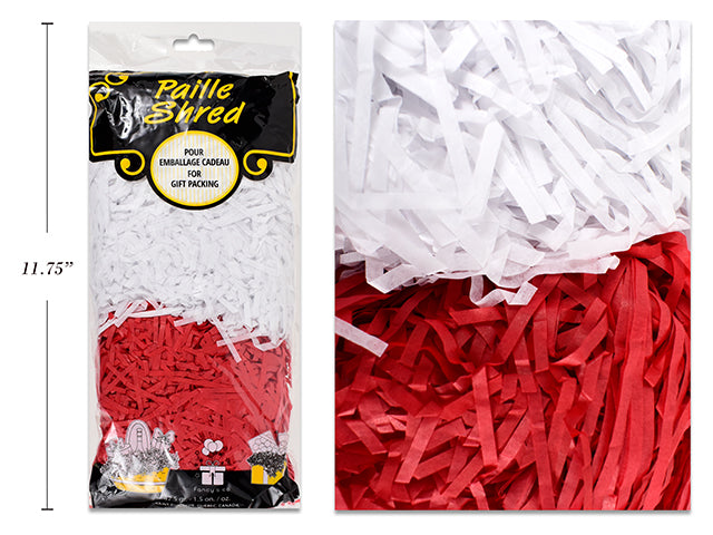 Zig Zag Red & White Paper Shred 42.5G