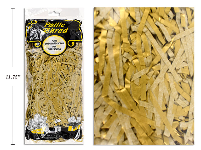 Zig Zag Shred Paper Metallic Gold 42.5G