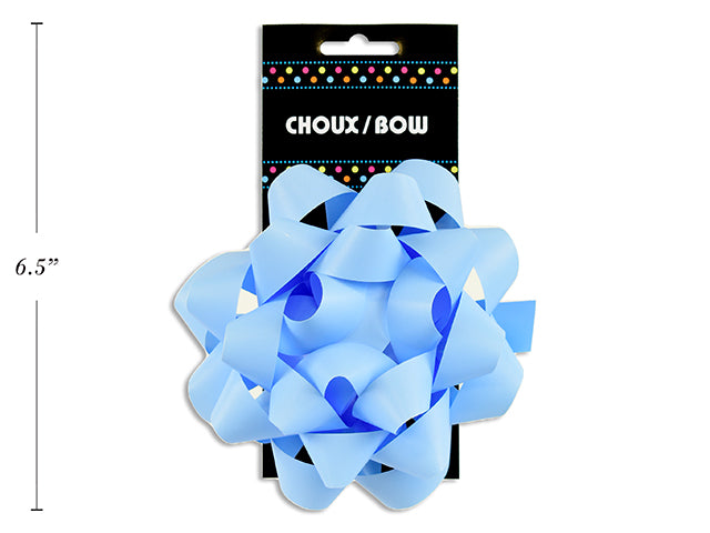 Star Bows 5'' Matte Light Blue