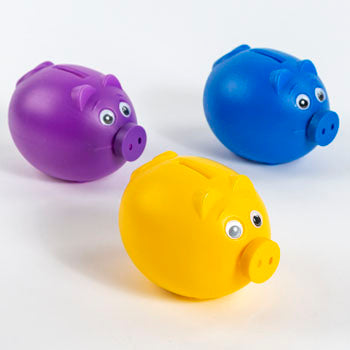 Plastic Pig Piggy Bank