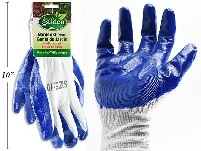 Nitrile Coated Garden Gloves With Cotton Back