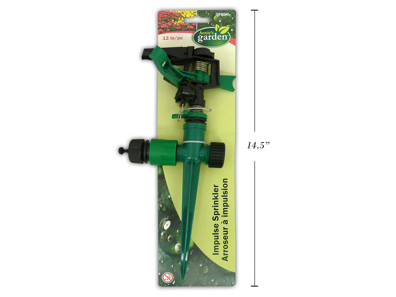Impulse Garden Sprinkler With Quick Release Hose Attachment